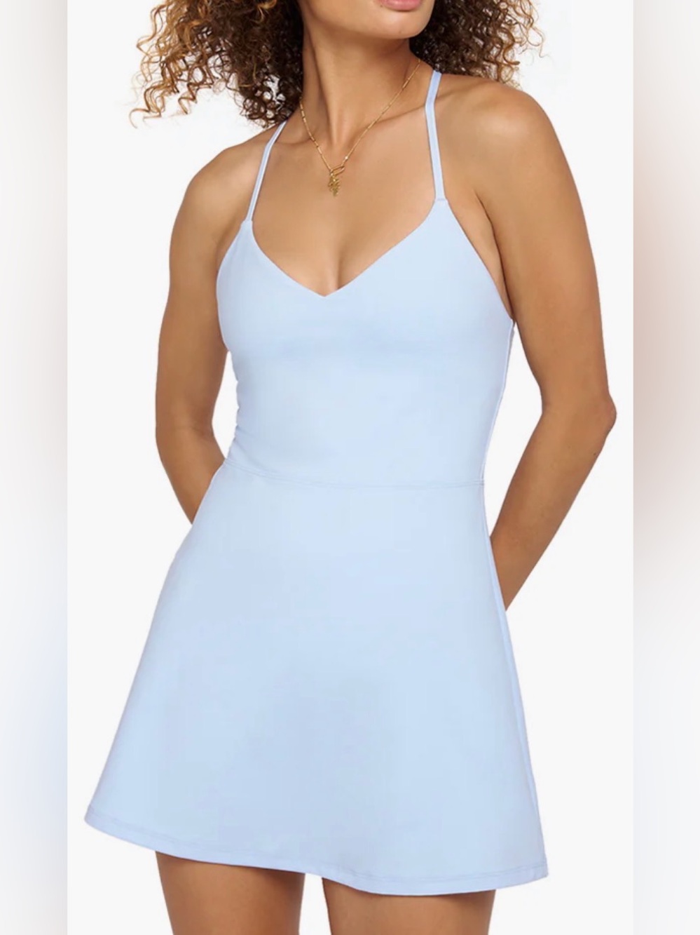 Spiritual Gangster Jet Active Dress LIKE NEW in Baby Blue, Size Small